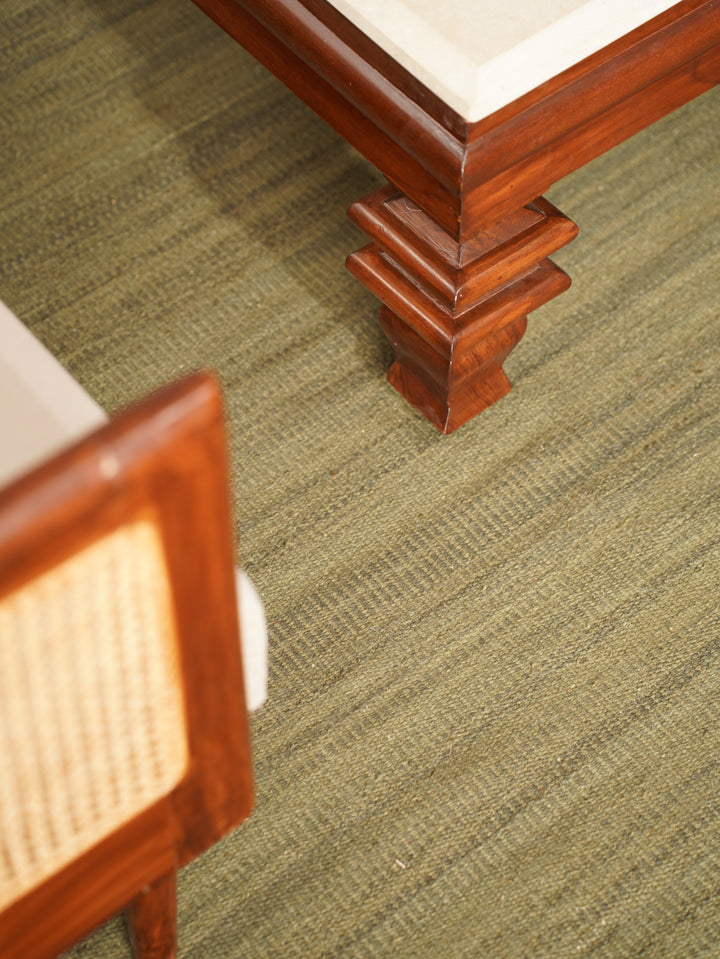 Hand Woven Wool Solid Rug – Clean Minimal Design