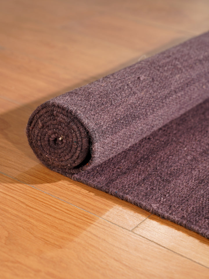 Hand Woven Wool Solid Rug – Clean Minimal Design