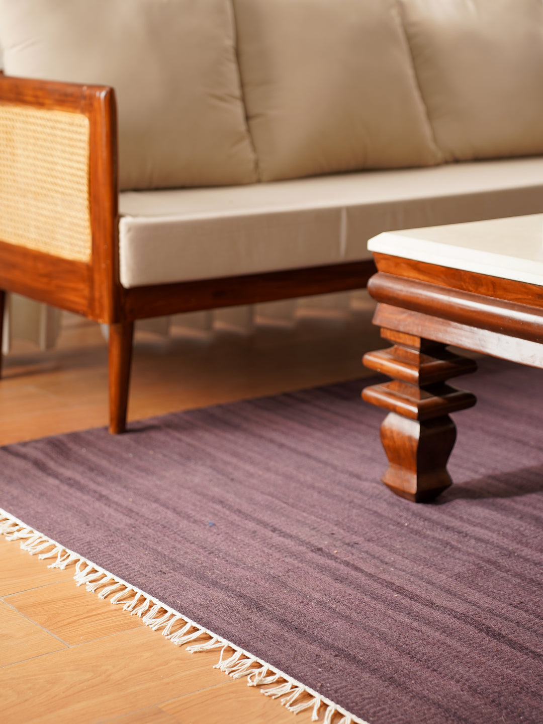 Hand Woven Wool Solid Rug – Clean Minimal Design