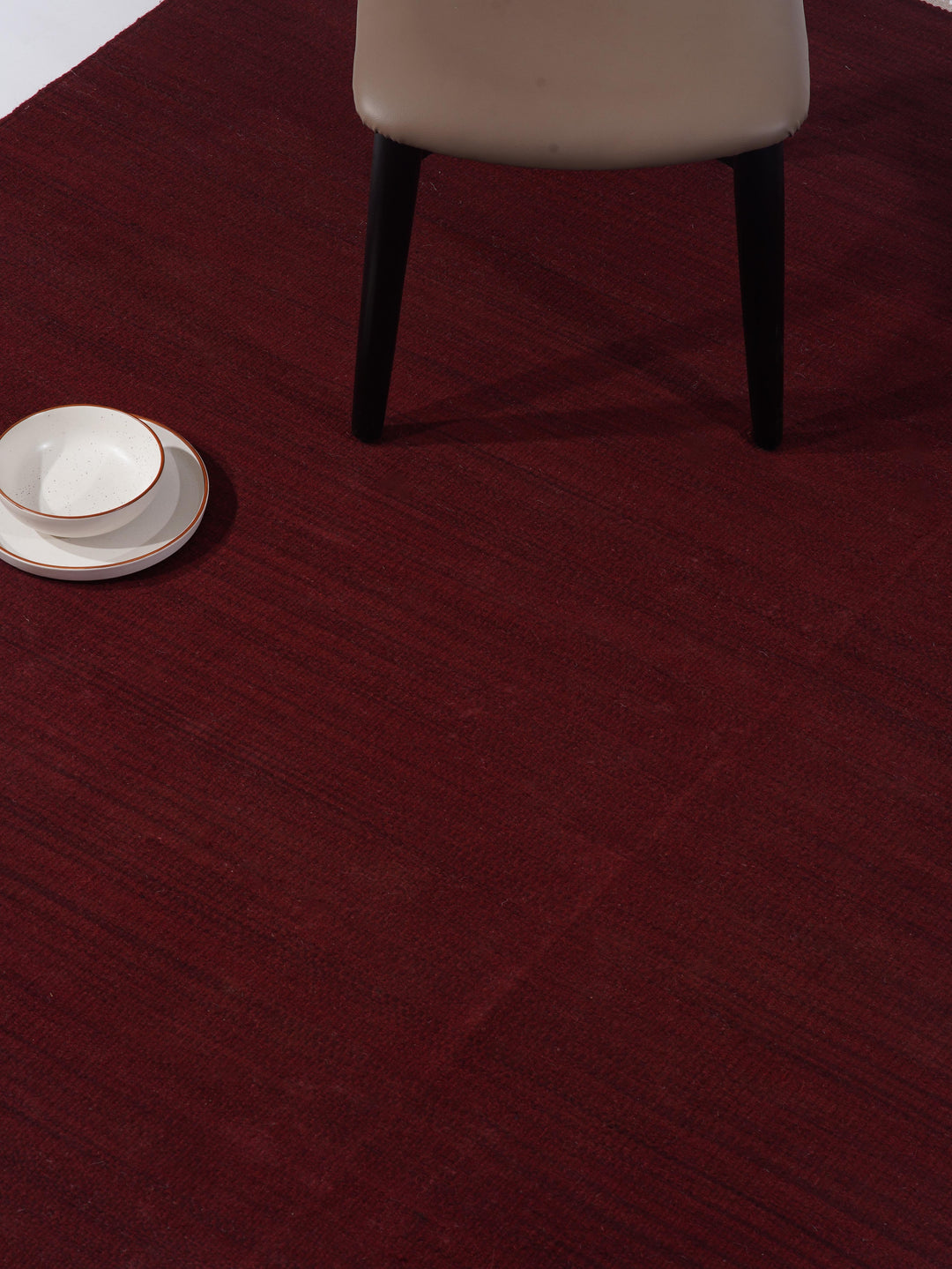 Hand Woven Wool Solid Rug – Clean Minimal Design