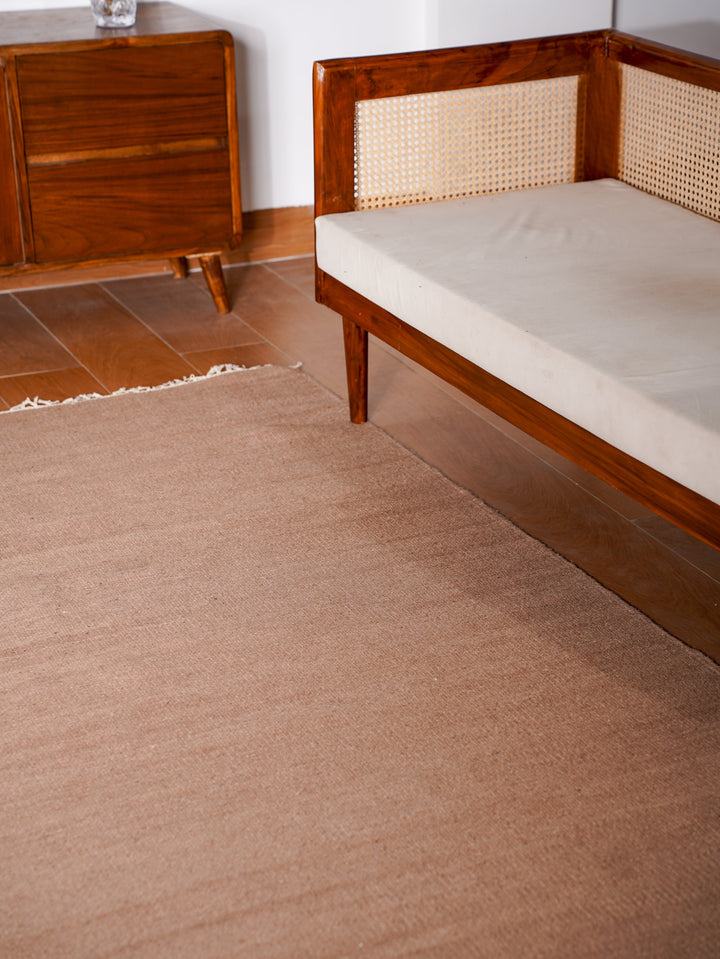 Hand Woven Wool Solid Rug – Clean Minimal Design