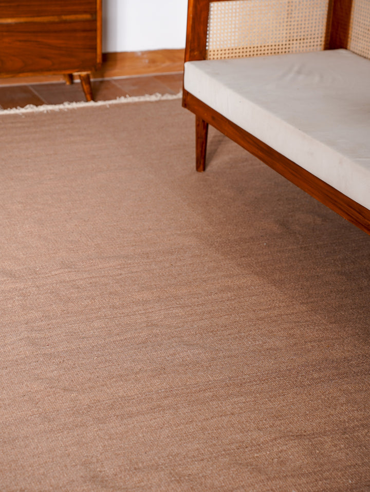 Hand Woven Wool Solid Rug – Clean Minimal Design