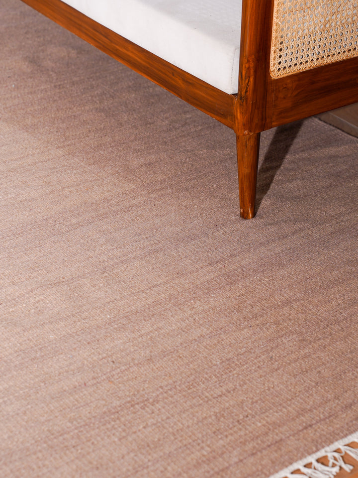 Hand Woven Wool Solid Rug – Clean Minimal Design