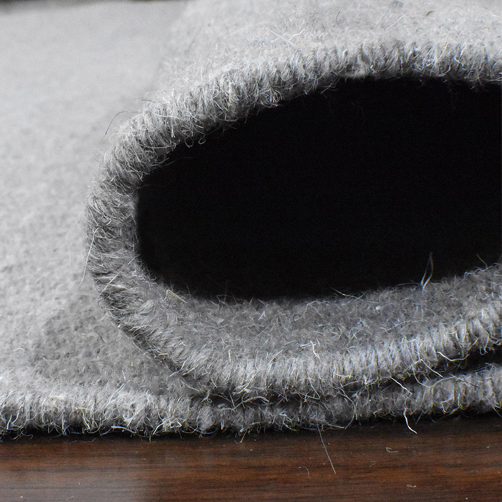 Hand Woven Wool Solid Rug – Clean Minimal Design