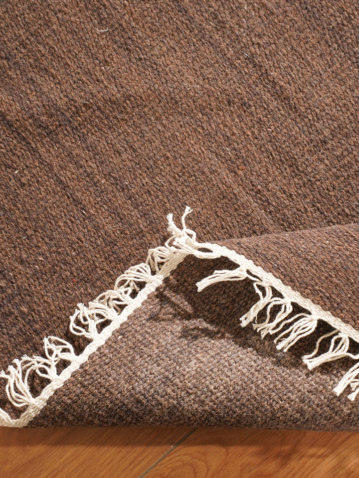 Hand Woven Wool Solid Rug – Clean Minimal Design