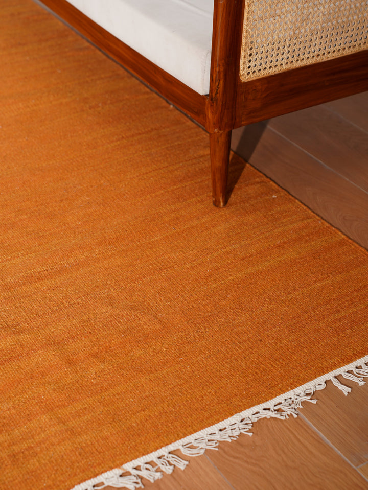 Hand Woven Wool Solid Rug – Clean Minimal Design