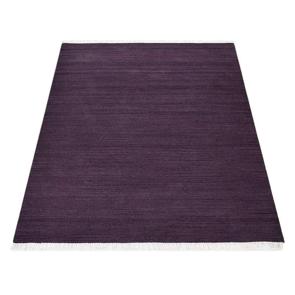 Hand Woven Wool Solid Rug – Clean Minimal Design