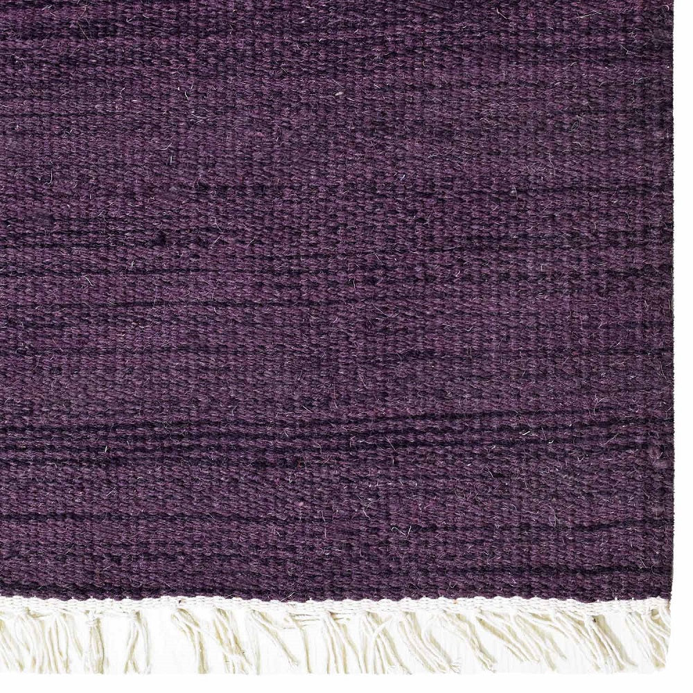 Hand Woven Wool Solid Rug – Clean Minimal Design