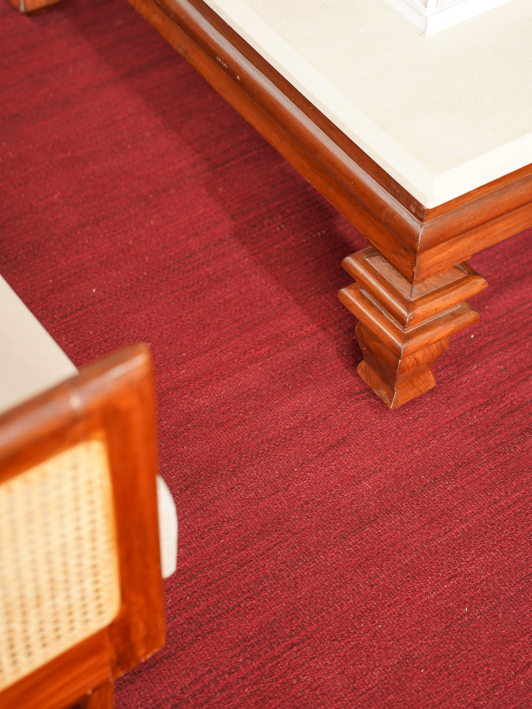Hand Woven Wool Solid Rug – Clean Minimal Design