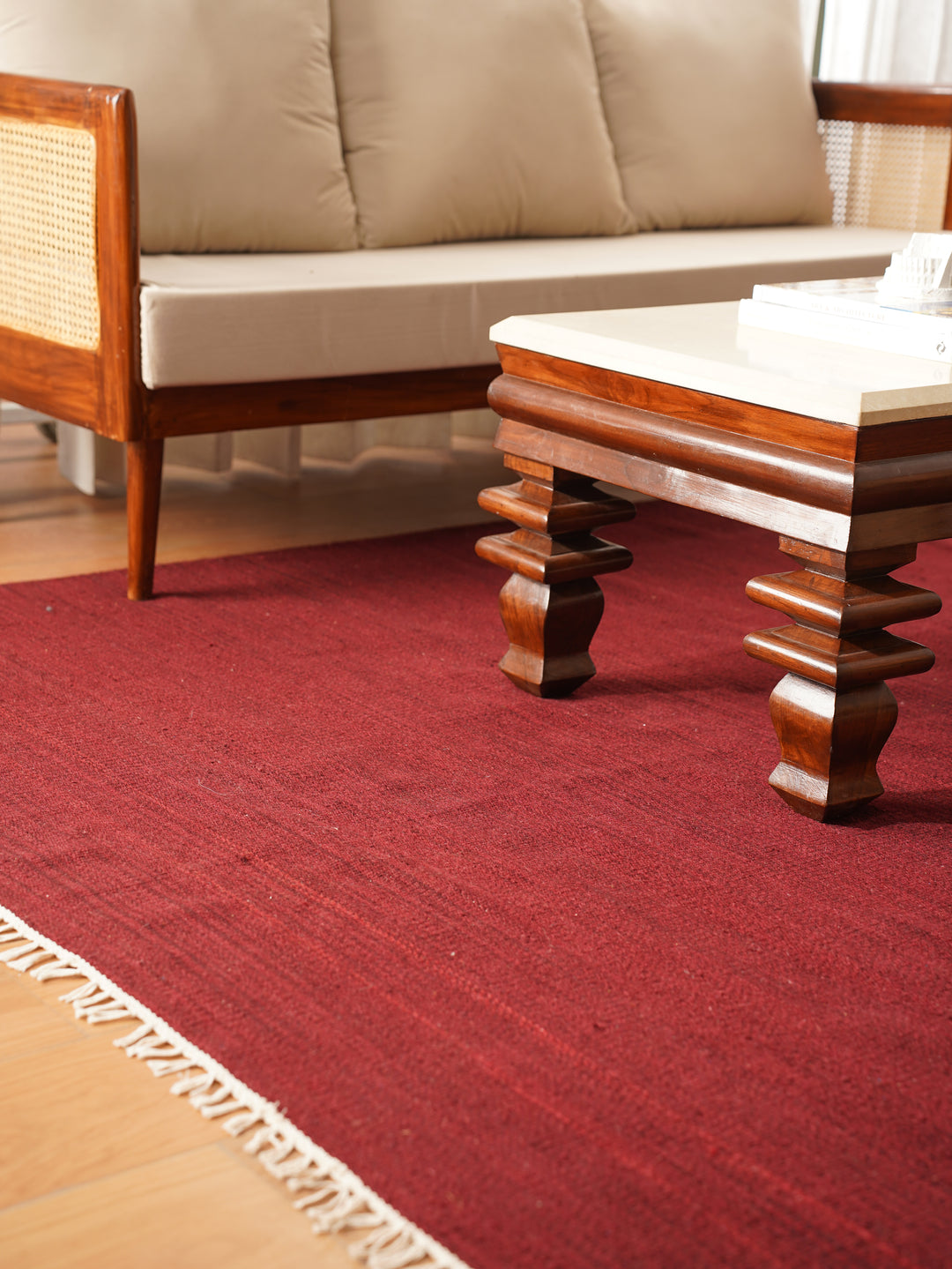 Hand Woven Wool Solid Rug – Clean Minimal Design