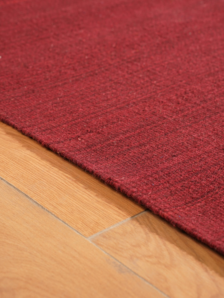 Hand Woven Wool Solid Rug – Clean Minimal Design