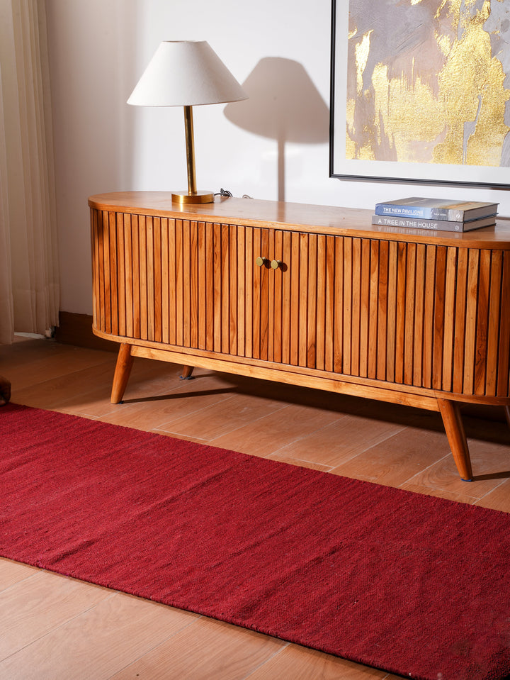 Hand Woven Wool Solid Rug – Clean Minimal Design