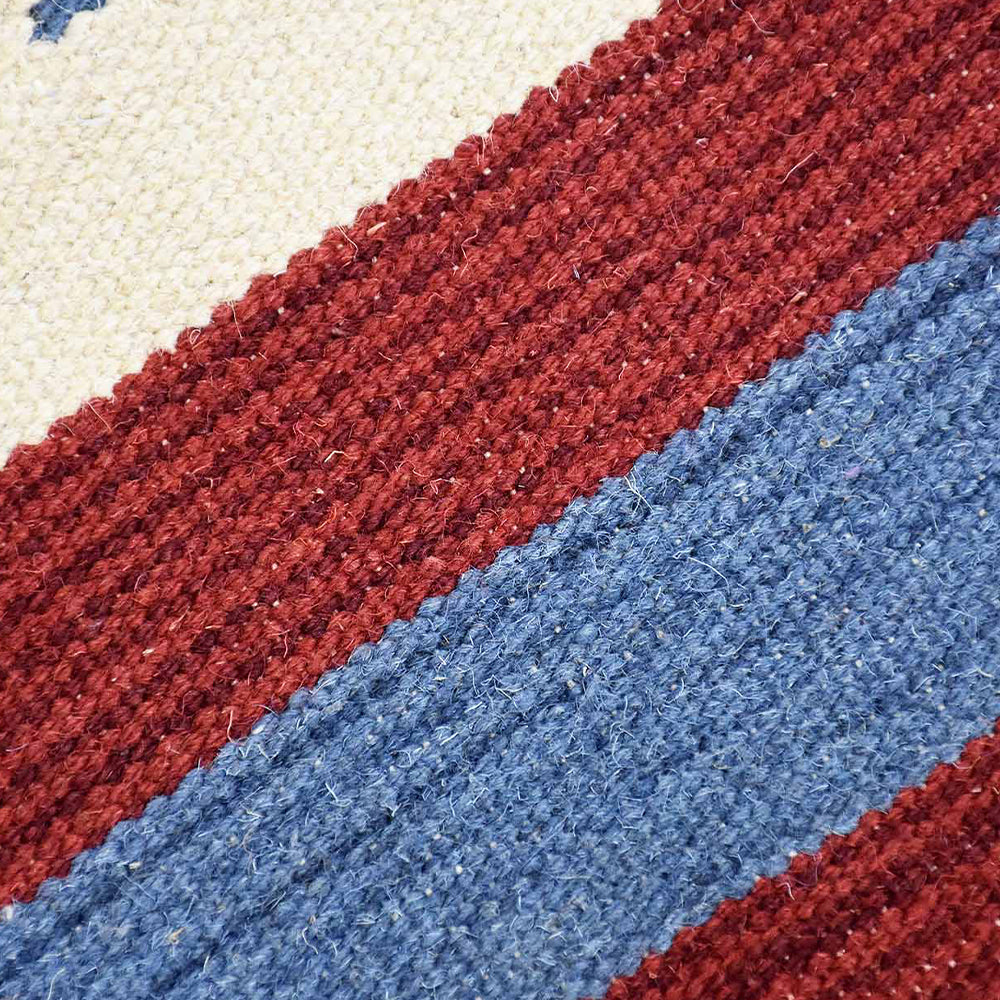 Nomad Strata Hand Woven Kilim Wool Flatweave Rug