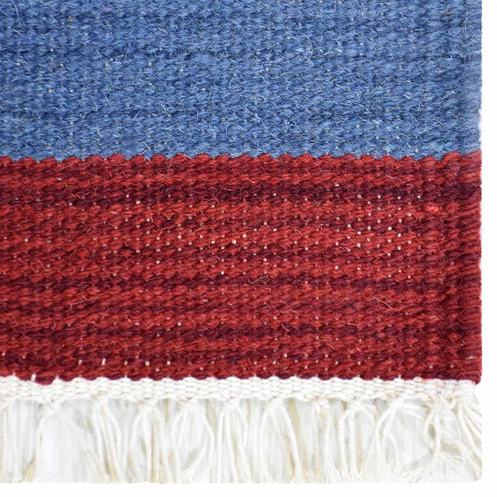 Nomad Strata Hand Woven Kilim Wool Flatweave Rug