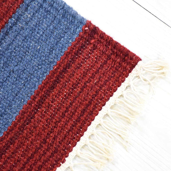 Nomad Strata Hand Woven Kilim Wool Flatweave Rug