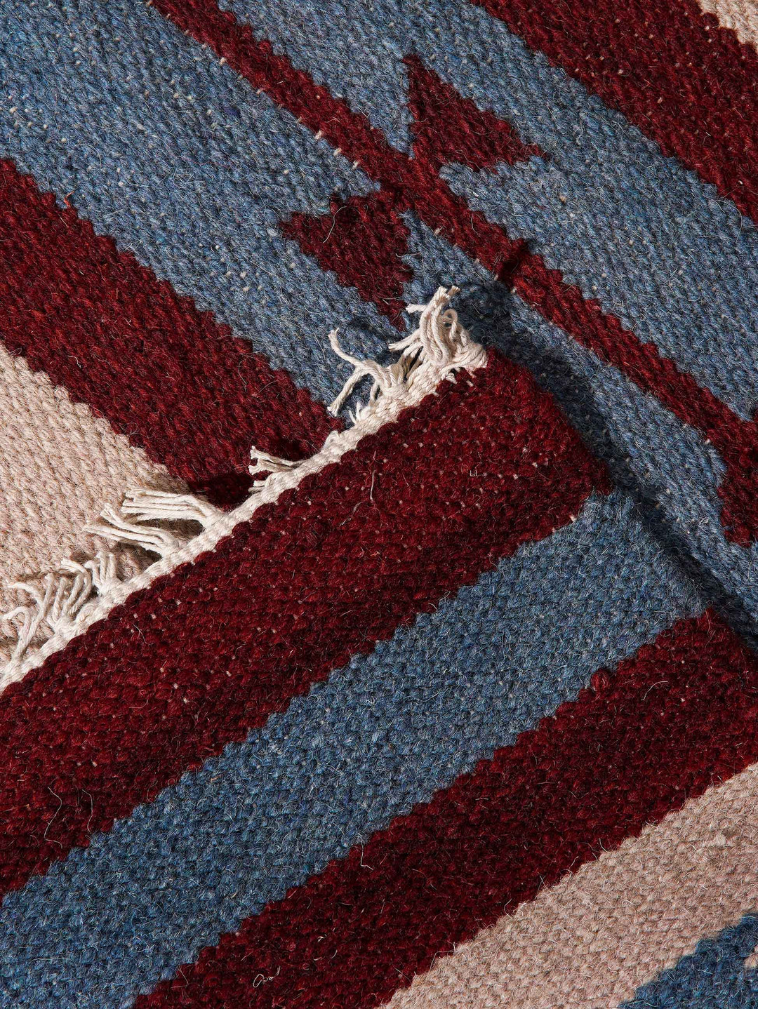 Nomad Strata Hand Woven Kilim Wool Flatweave Rug