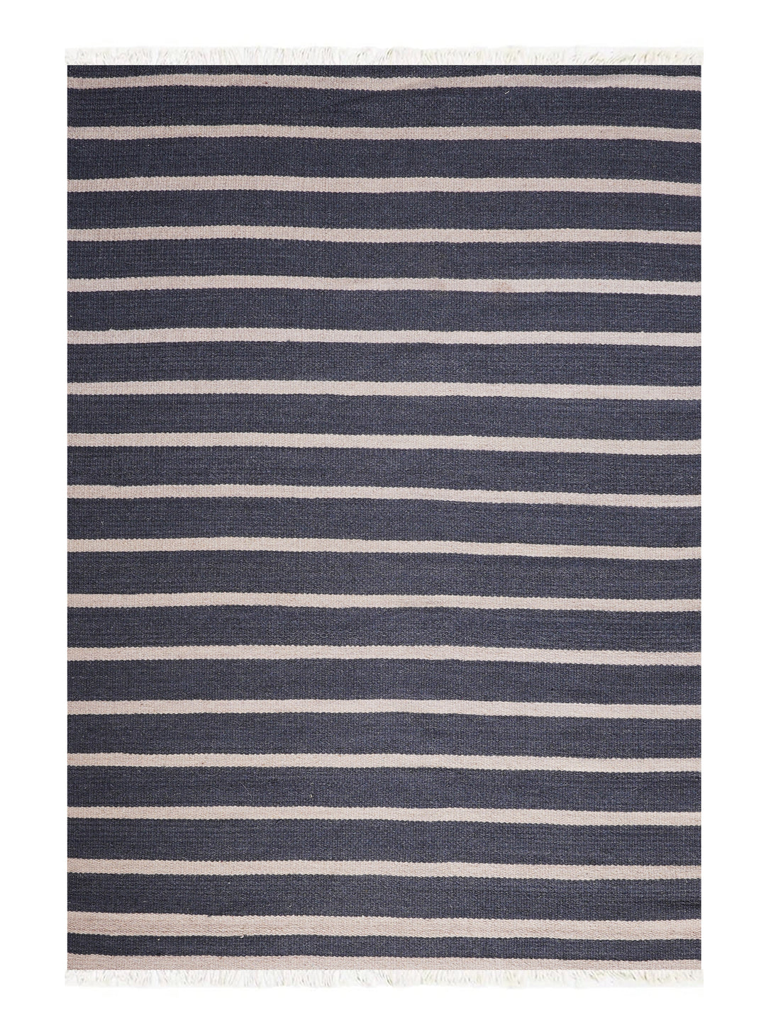 Urban Stripe Hand Woven Kilim Wool Flatweave Rug
