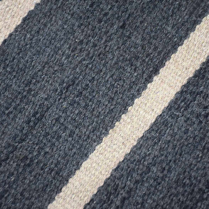 Urban Stripe Hand Woven Kilim Wool Flatweave Rug
