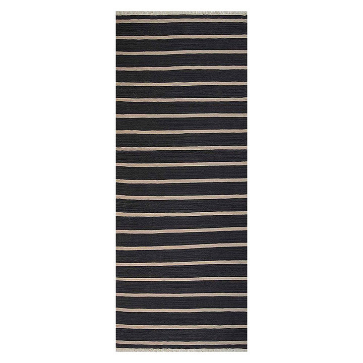 Urban Stripe Hand Woven Kilim Wool Flatweave Rug