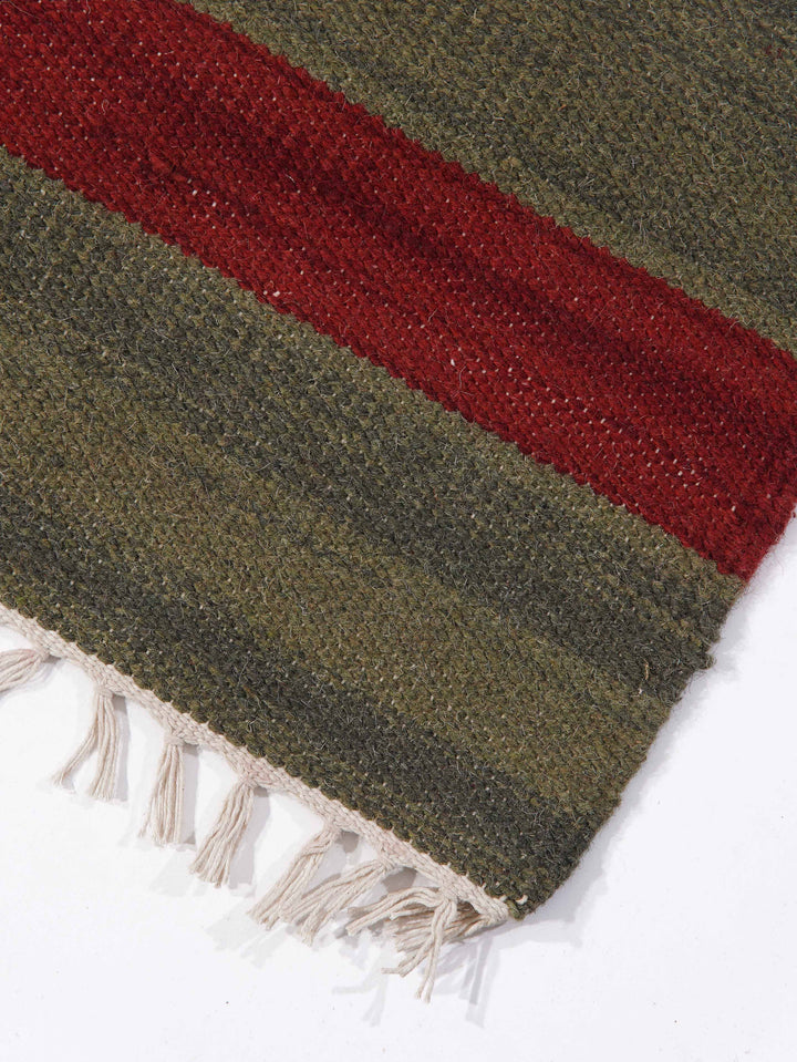 Heritage Mosaic Hand Woven Kilim Wool Flatweave Rug