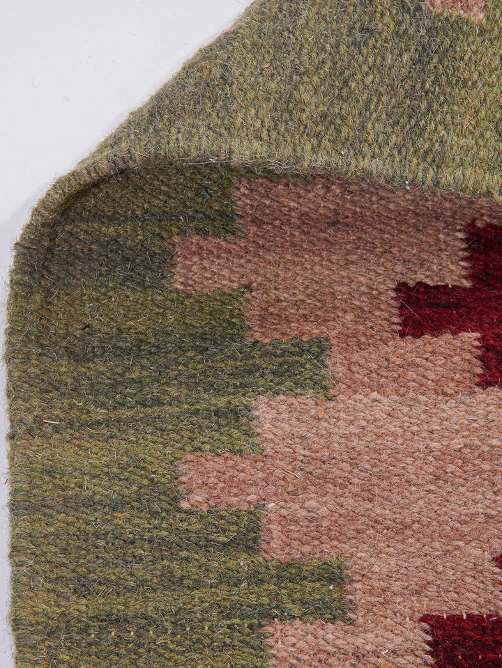 Heritage Mosaic Hand Woven Kilim Wool Flatweave Rug