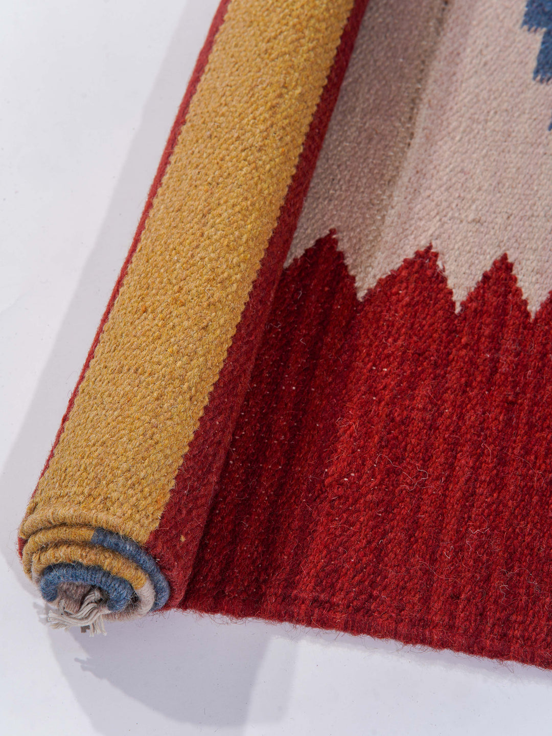 Tribal Echo Hand Woven Kilim Wool Flatweave Rug