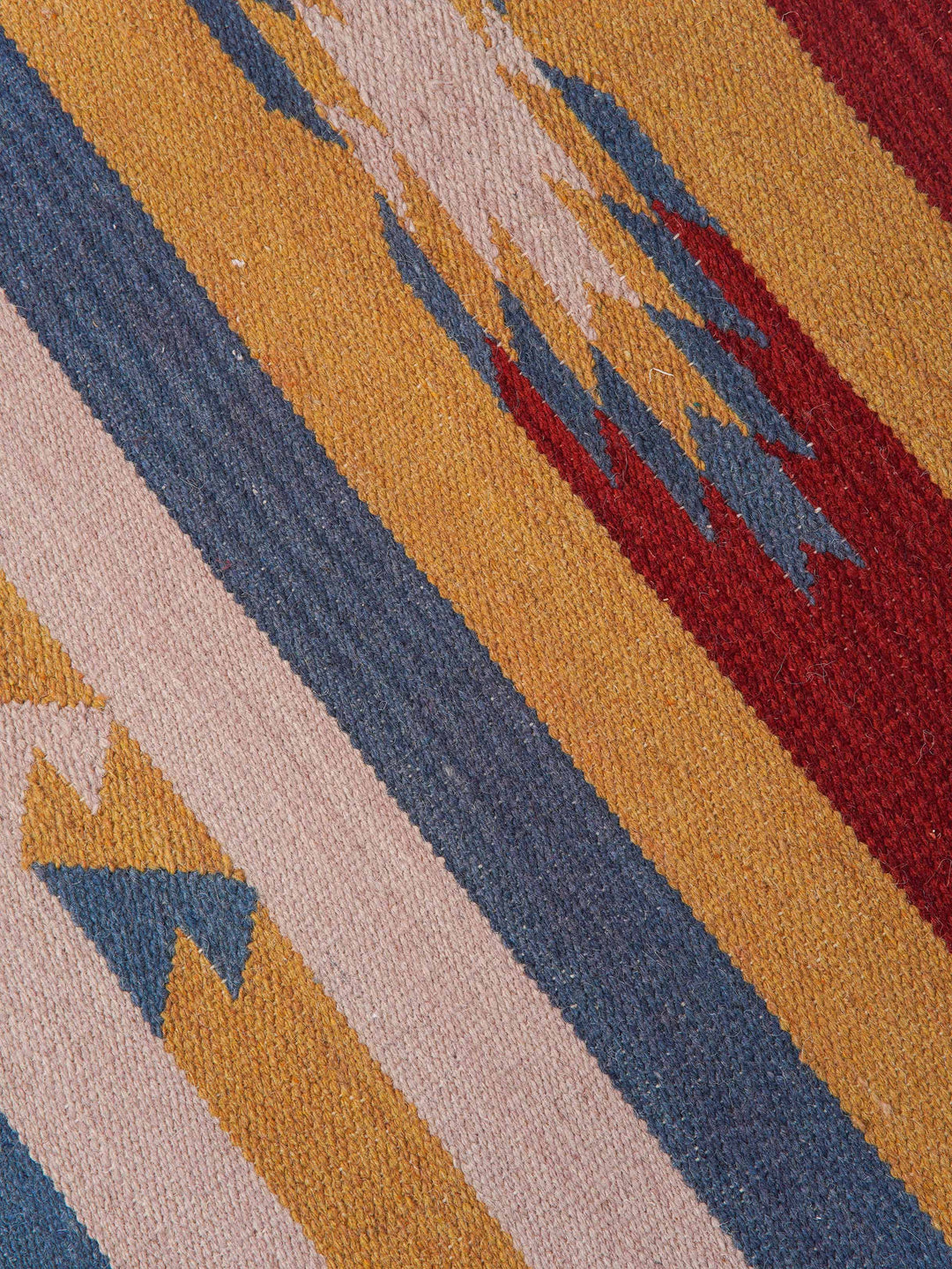 Tribal Echo Hand Woven Kilim Wool Flatweave Rug