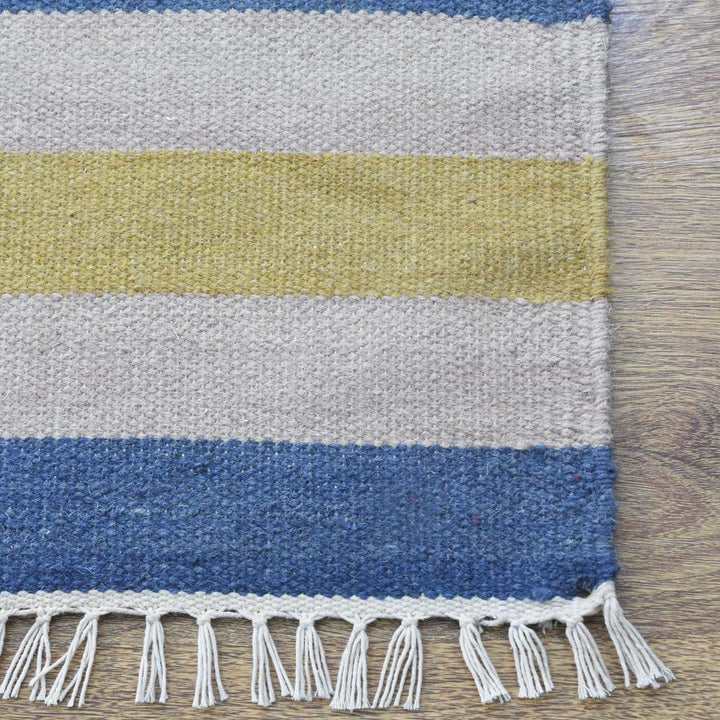 Tribal Echo Hand Woven Kilim Wool Flatweave Rug