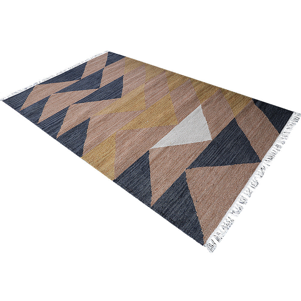 Modern Apex Kilim Hand Woven Wool Flatweave Rug
