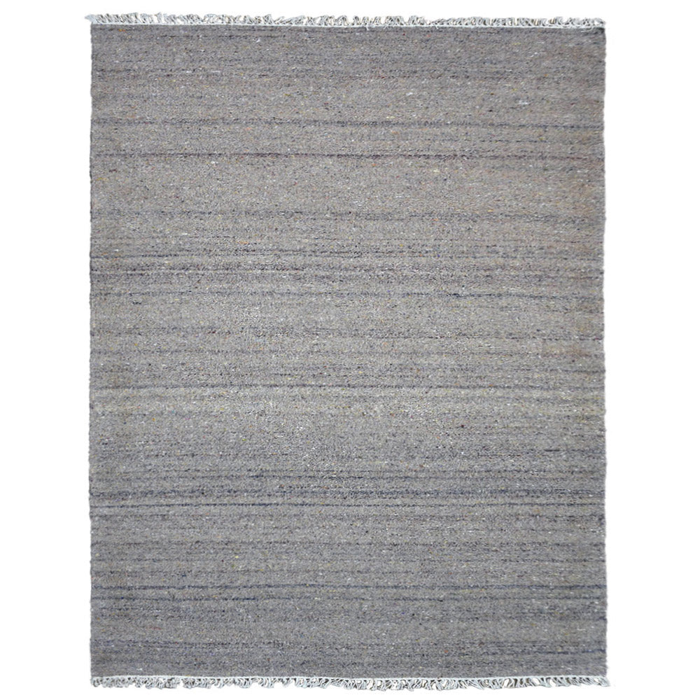 Hand Woven Flat Weave Skittles Kilim Cotton & Polyester Area Rug Solid Beige DCP111