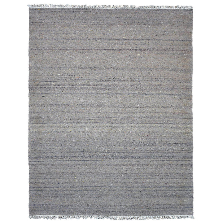 Hand Woven Flat Weave Skittles Kilim Cotton & Polyester Area Rug Solid Beige DCP111