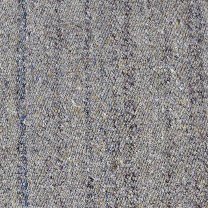 Hand Woven Flat Weave Skittles Kilim Cotton & Polyester Area Rug Solid Beige DCP111