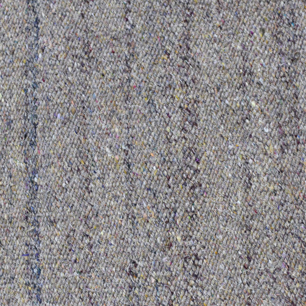 Hand Woven Flat Weave Skittles Kilim Cotton & Polyester Area Rug Solid Beige DCP111