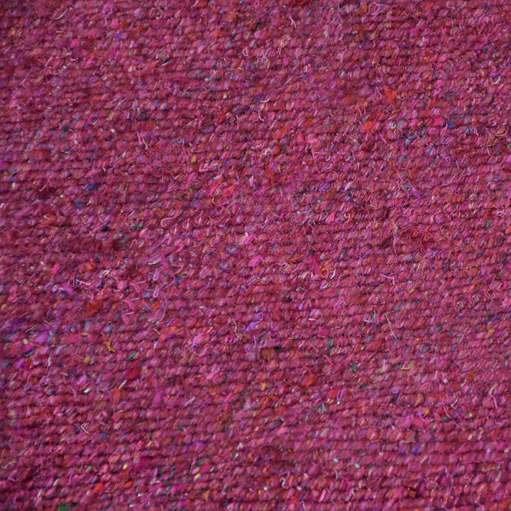 Hand Woven Flat Weave Skittles Kilim Cotton & Polyester Area Rug Solid Beige DCP111