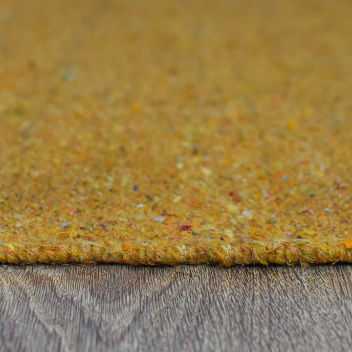 Hand Woven Flat Weave Skittles Kilim Cotton & Polyester Area Rug Solid Beige DCP111