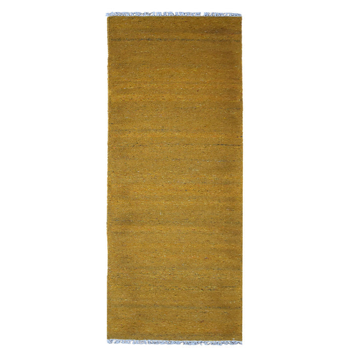 Hand Woven Flat Weave Skittles Kilim Cotton & Polyester Area Rug Solid Beige DCP111