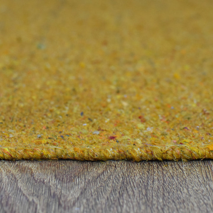 Hand Woven Flat Weave Skittles Kilim Cotton & Polyester Area Rug Solid Beige DCP111