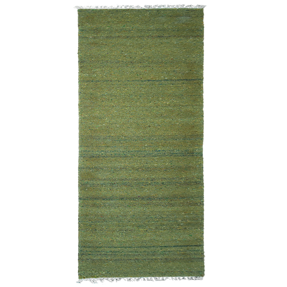 Hand Woven Flat Weave Skittles Kilim Cotton & Polyester Area Rug Solid Beige DCP111