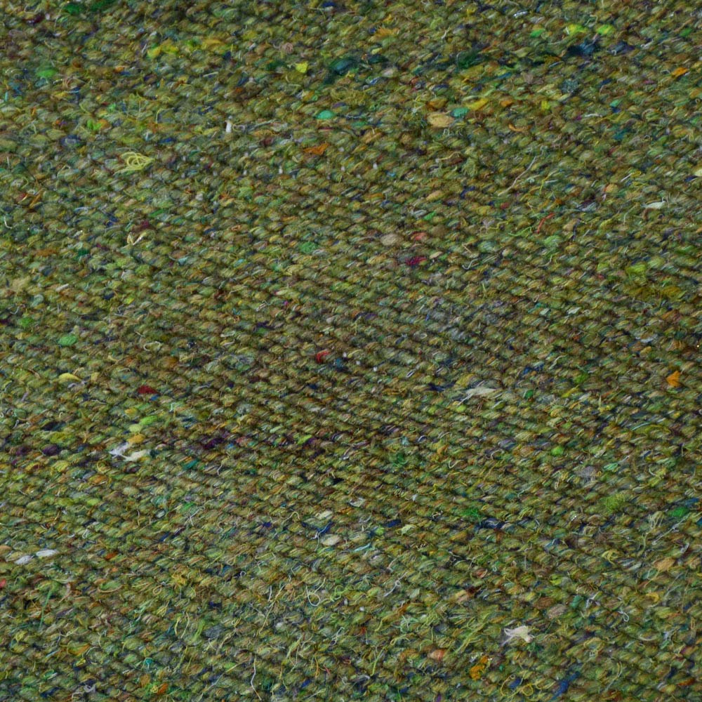 Hand Woven Flat Weave Skittles Kilim Cotton & Polyester Area Rug Solid Beige DCP111