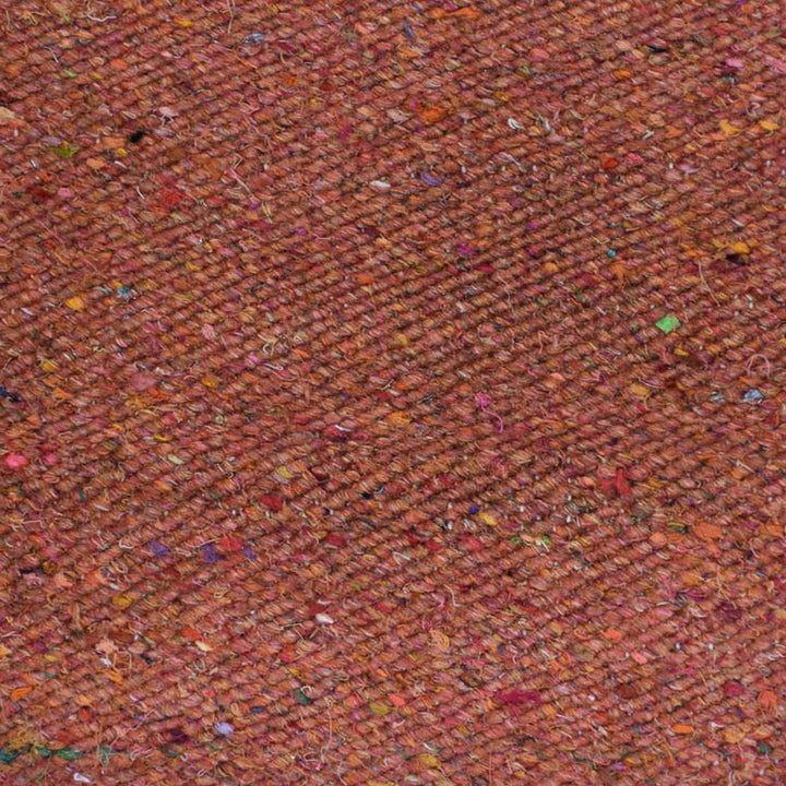 Hand Woven Flat Weave Skittles Kilim Cotton & Polyester Area Rug Solid Beige DCP111