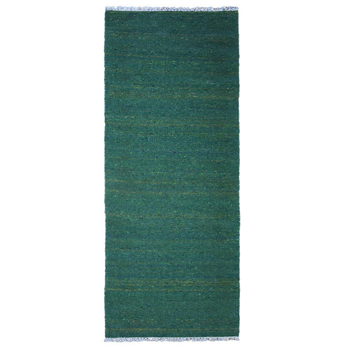Hand Woven Flat Weave Skittles Kilim Cotton & Polyester Area Rug Solid Beige DCP111