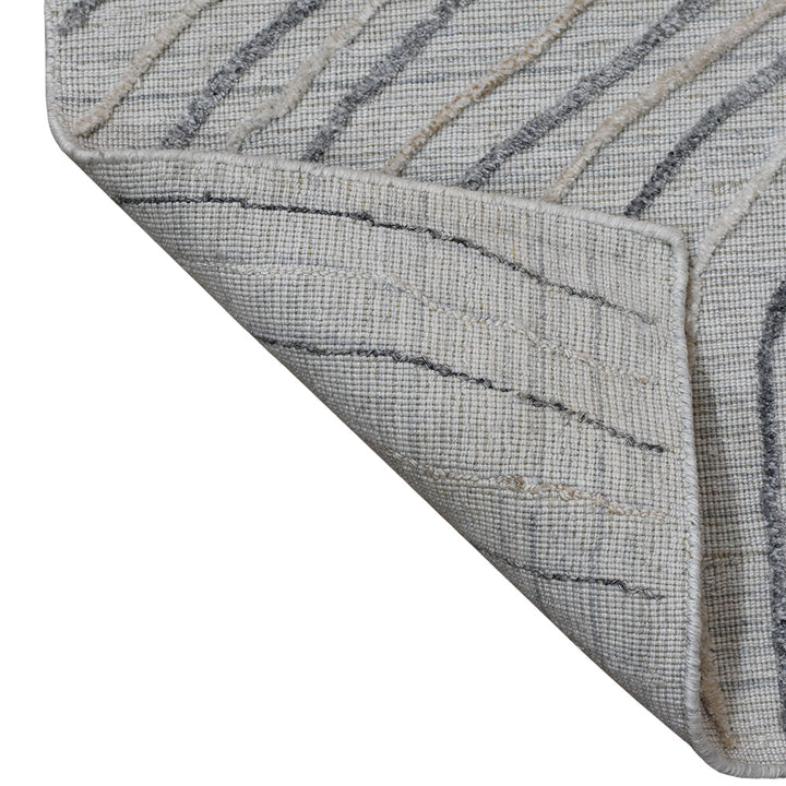 Hand Woven Overtufted Kilim Polypropylene Area Rug Abstract Beige Multicolor DP0001