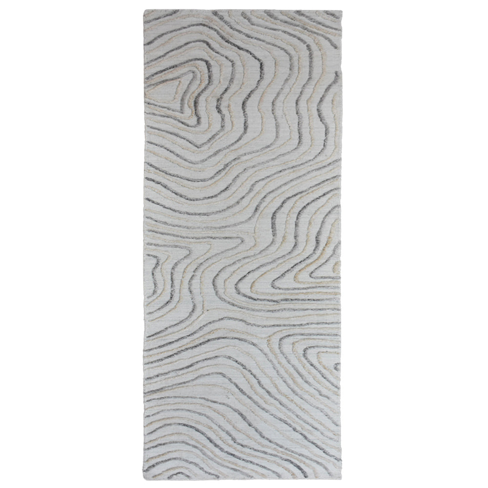 Hand Woven Overtufted Kilim Polypropylene Area Rug Abstract Beige Multicolor DP0001
