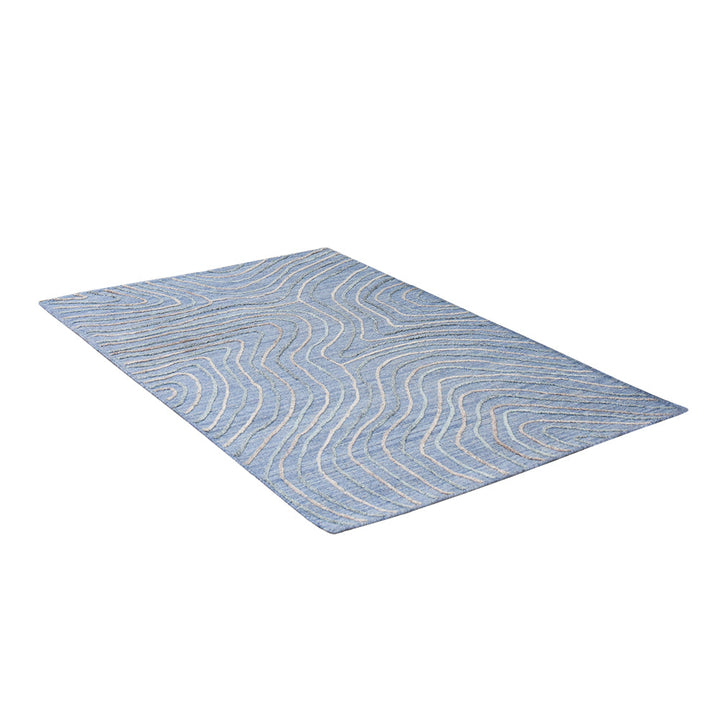 Hand Woven Overtufted Kilim Polypropylene Area Rug Abstract Beige Multicolor DP0001
