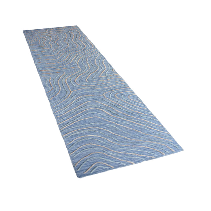 Hand Woven Overtufted Kilim Polypropylene Area Rug Abstract Beige Multicolor DP0001