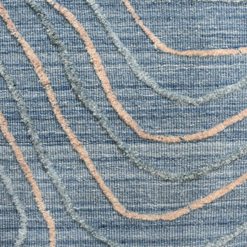 Hand Woven Overtufted Kilim Polypropylene Area Rug Abstract Beige Multicolor DP0001