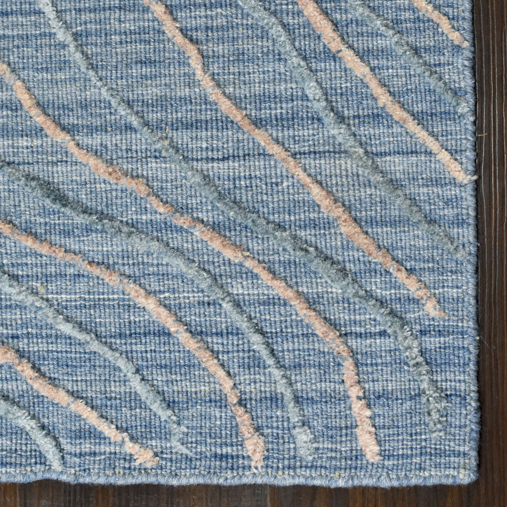 Hand Woven Overtufted Kilim Polypropylene Area Rug Abstract Beige Multicolor DP0001