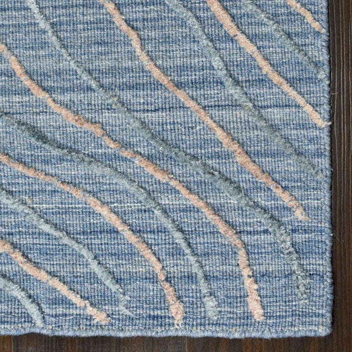 Hand Woven Overtufted Kilim Polypropylene Area Rug Abstract Beige Multicolor DP0001