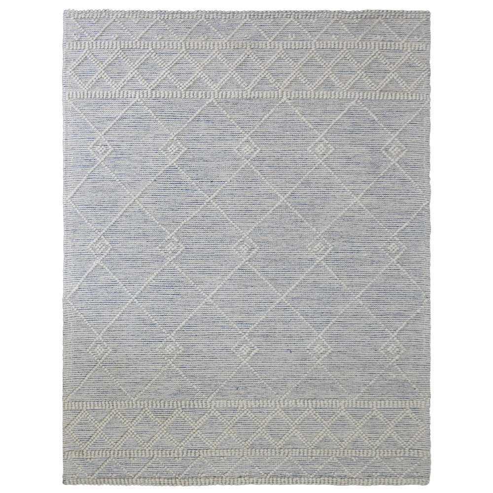 Hand Woven Flat Weave Loop Kilim Wool & Cotton Area Rug Contemporary Black DWC001