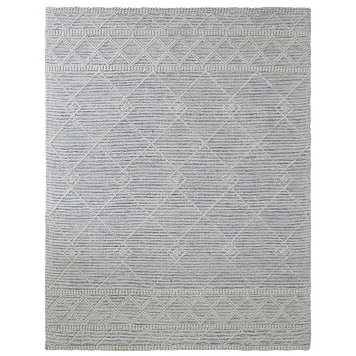 Hand Woven Flat Weave Loop Kilim Wool & Cotton Area Rug Contemporary Black DWC001